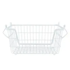 DII&reg; 13" Small Rectangle Metal Basket White