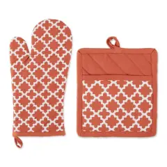 DII&reg; Lattice Oven Mitt & Potholder Set Spice