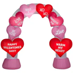 Airblown&reg; 9.5ft. Inflatable LED Archway Heart