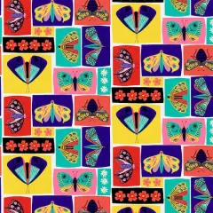 Fabric Editions Multicolor Bug Out Patch Cotton Fabric