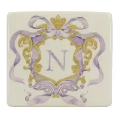 4.5" x 4" Ceramic Monogram D&eacute;cor by Ashland&reg; N