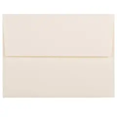 JAM Paper A2 Strathmore Invitation Envelopes, 50ct. Natural White Wove