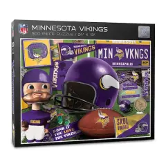 NFL Retro Series 500 Piece Puzzle Minnesota Vikings
