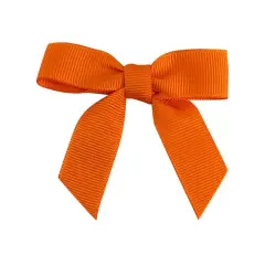 JAM Paper 2.5" Grosgrain Twist Tie Bows, 100ct. Orange