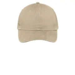 Port & Company&reg; Brushed Twill Low Profile Cap Khaki