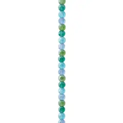 Aqua Mix Lentil Glass Beads, 6mm by Bead Landing&trade;