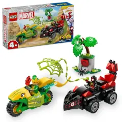 LEGO&reg; Marvel Spidey And His Amazing Friends Spin and Electro Dinosaur Vehicle Chase 11198