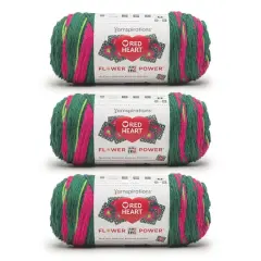 3 Pack Red Heart&reg; All In One Flower Power&trade; Yarn Hyacinth Bucket