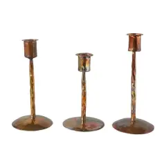 Hello Honey&reg; Traditional Copper Taper Candleholder Set
