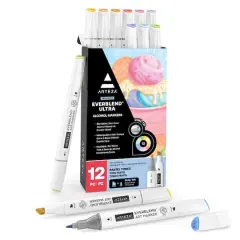 Arteza&reg; EverBlend&reg; Ultra Pastel Dual Tip Alcohol Marker Set