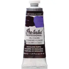 Grumbacher&reg; Pre-Tested Professional&reg; Oil Color Paint, 37mL Dioxazine Purple