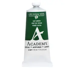 Grumbacher&reg; Academy&reg; Acrylic Paint, 3oz. C 187 Sap Green