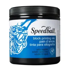 Speedball&reg; Block Printing Ink, 8oz. Black