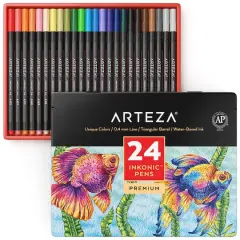 Arteza&reg; Inkonic&reg; 24 Fineliner Pen Set