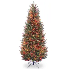 7.5ft. Pre-Lit Natural Fraser Fir Artificial Christmas Tree, Multicolor Lights