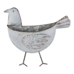 DII&reg; 12.5" Bird Galvanized Wall Planter
