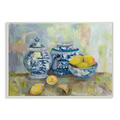 Stupell Industries Lemons & Pottery Classical Painting Wall Plaque