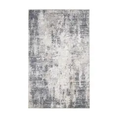 Glitzhome&reg; Abstract Area Rug Blue/Ivory/Tan