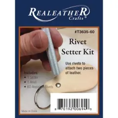 Realeather&reg; Leather Rivets & Setter Kit