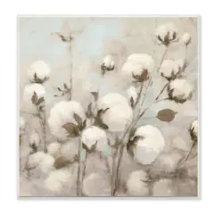 Stupell Industries Beautiful Cotton Blossoms Wooden Wall Plaque