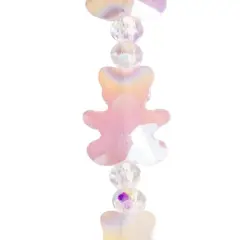 Pink Glass Bear Faceted Beads, 9mm by Bead Landing&trade;