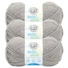 3 Pack Lion Brand&reg; Basic Stitch Antimicrobial Yarn Cement