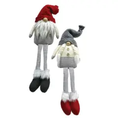 Santa's Workshop 18" Sitting Gnomes, Set Of 2