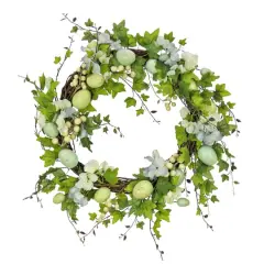 22" Ivy & Eggs Easter Wreath