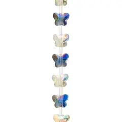 Blue Butterfly Luster Glass Beads, 10mm by Bead Landing&trade;