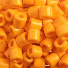 PRECIOSA Rola&trade; Opaque Czech Glass Seed Beads, 7.7mm Light Orange