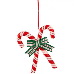5.25" Red & White Candy Cane Ornament