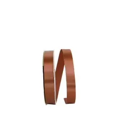 JAM Paper 7/8" x 100yd. Single Face Satin Allure Ribbon Light Brown