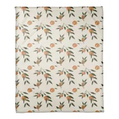 Peachy Pattern 50" x 60" Coral Fleece Blanket