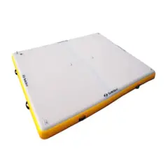 Solstice&reg; 8ft. Inflatable White & Yellow Private Lake Dock