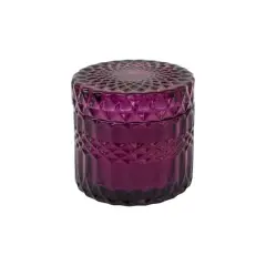 6oz. Ember Berry Scented Dark Purple Glass Candle
