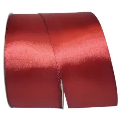 JAM Paper 2.5'' x 50yd. Double Face Satin Ribbon Copper