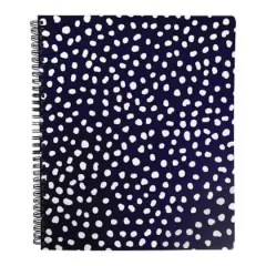 Steel Mill & Co.&reg; Navy & White Dots Large Notebook
