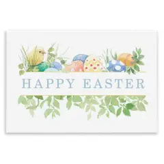 Stupell Industries Floral Happy Easter Wall Plaque Art