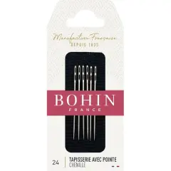 Bohin Double Eye Chenille Size 24 Hand Needles, 6ct.