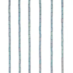 Glass Tube Beads, 4mm by Bead Landing&trade; Clear Blue