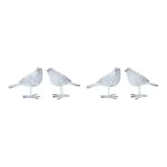 5.5" Weathered Bird Figurine Set