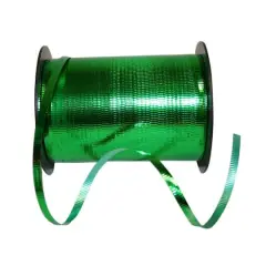 JAM Paper 3/16" x 250yd. Metallic Curling Ribbon Emerald