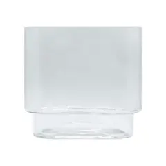 8" Clear Oval Glass Pedestal Vase by Ashland&reg;