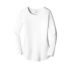 District&reg; Perfect Tri&reg; Women's Long Sleeve Tunic T-Shirt White