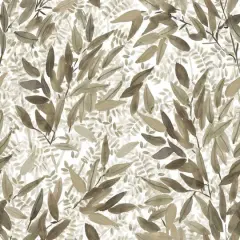 RoomMates Watercolor Leaves Peel & Stick Wallpaper Taupe/White