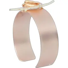 JAM Paper Riley Flower Cuff Bracelet Rose Gold