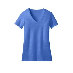 District&reg; Women's Perfect Blend&reg; V-Neck T-Shirt Heathered Royal
