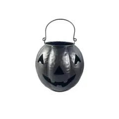 8.5" Jack-o-Lantern Candle Holder by Ashland&reg; Black