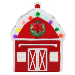 5" LED Nostalgic Ceramic Village Barn