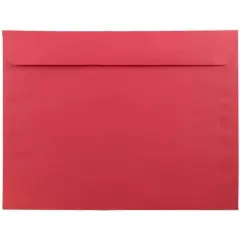JAM Paper 9" x 12" Booklet Envelopes, 25ct. Red